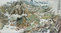 Artist Owned - Padding In Ten Thousand Miles Long River - Ink Chinese Color